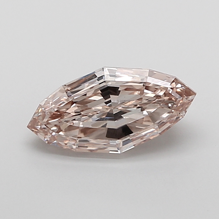 2.04 carat Fancy Brown Marquise Step Cut lab grown diamond, VS1, IGI certified