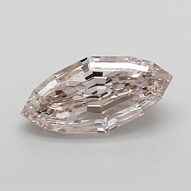3.02 carat Fancy Brown Marquise Step Cut lab grown diamond, VS1, IGI certified