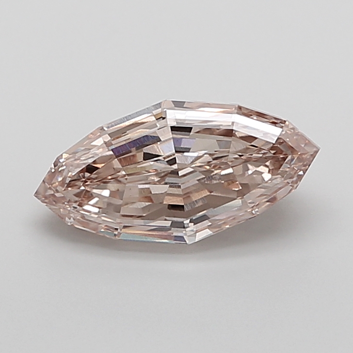 3.09 carat Fancy Brown Marquise Step Cut lab grown diamond, VS1, IGI certified