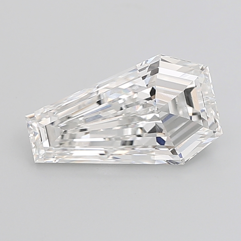 5.24 carat Coffin lab grown diamond, E VVS2, IGI certified