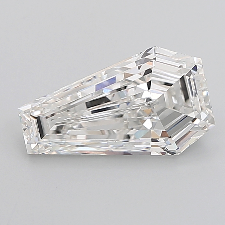 5.24 carat Coffin lab grown diamond, F VVS1, IGI certified