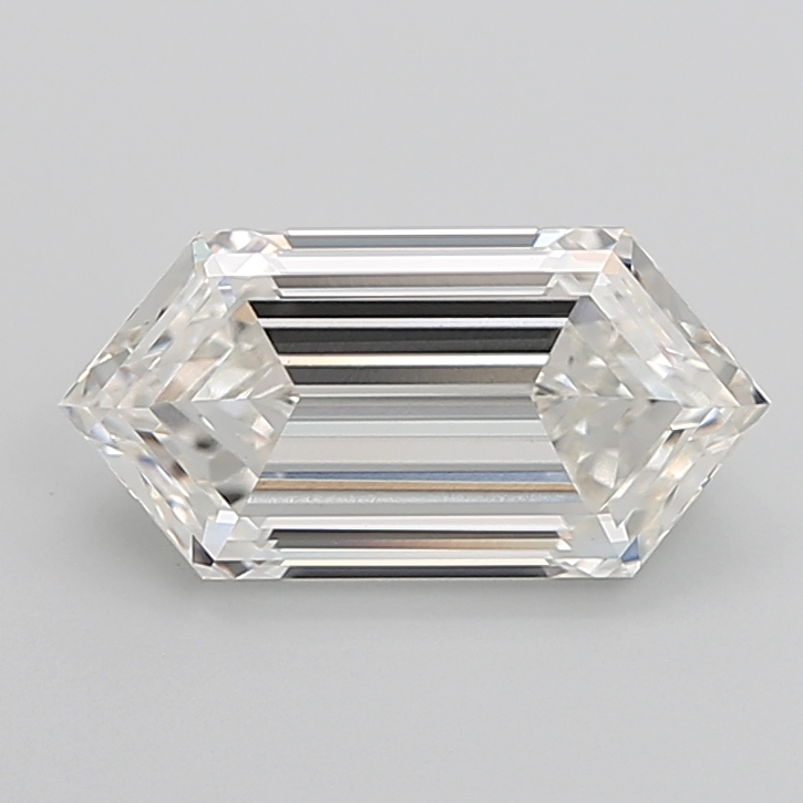 4.30 carat Hexagon lab grown diamond, H VS1, IGI certified