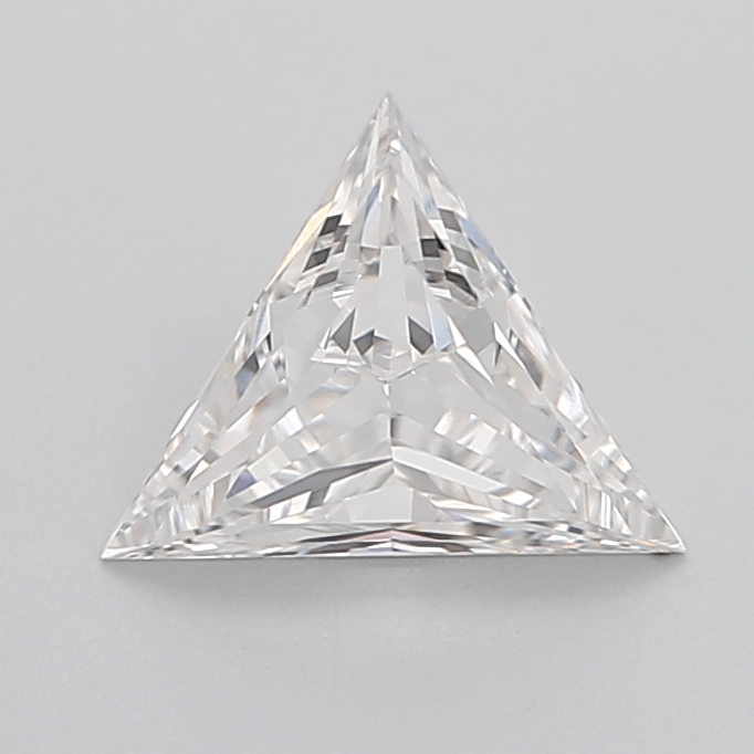 1.57 carat Triangle lab grown diamond, D VS1, IGI certified