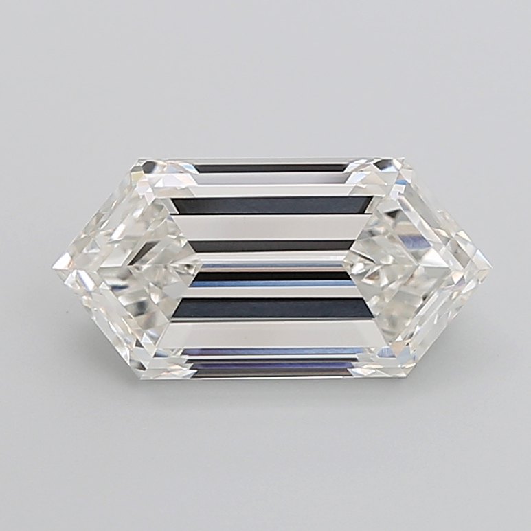 5.78 carat Hexagon lab grown diamond, G VVS2, IGI certified