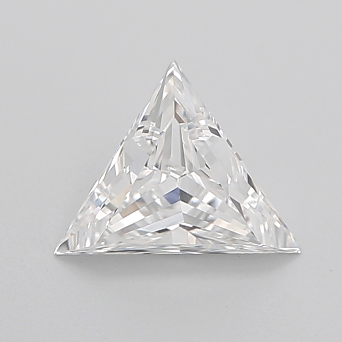 1.25 carat Triangle lab grown diamond, D VVS2, IGI certified