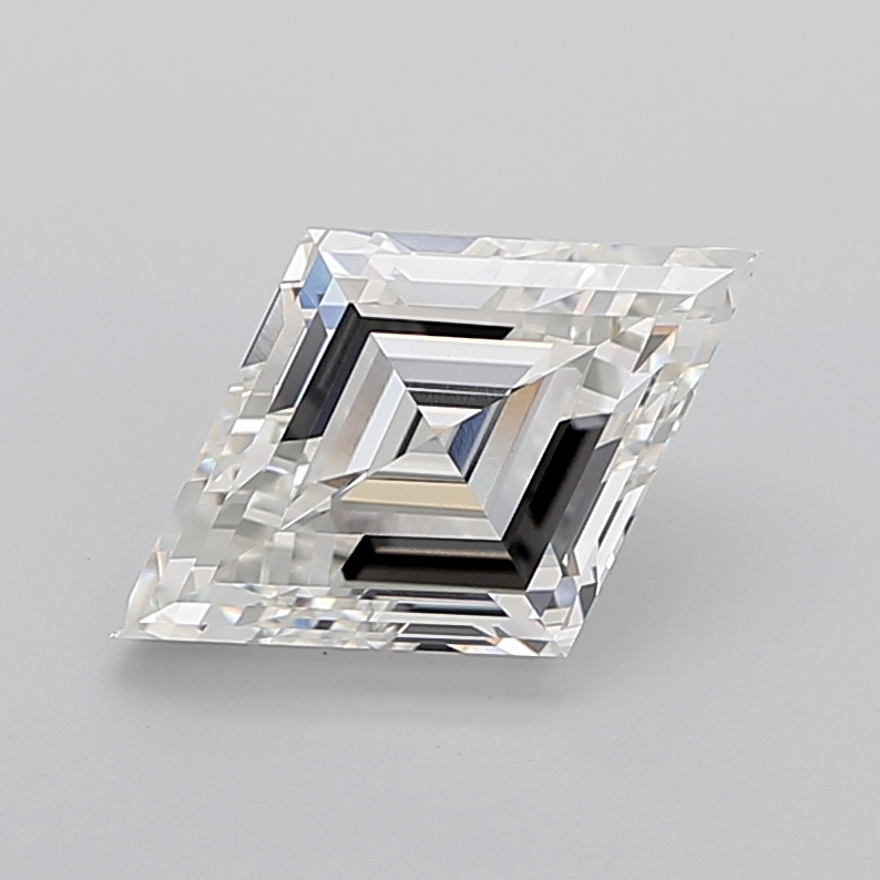 6.34 carat Lozenge lab grown diamond, G VVS2, IGI certified