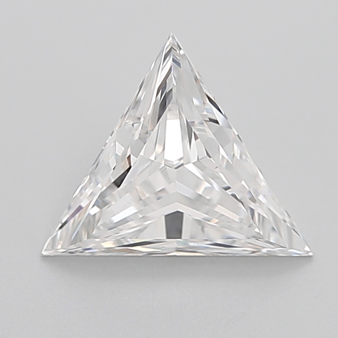 1.69 carat Triangle lab grown diamond, D VS1, IGI certified