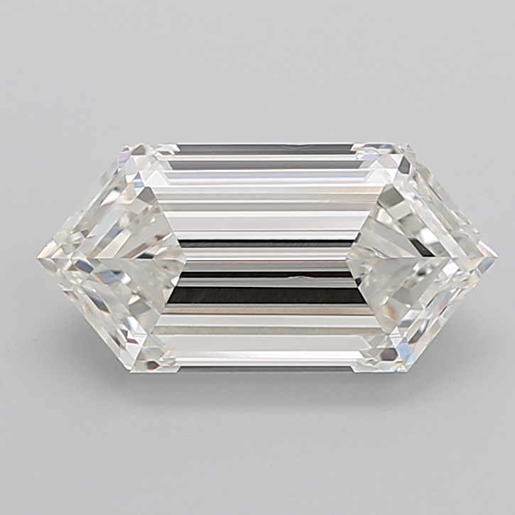 5.25 carat Hexagon lab grown diamond, G VVS2, IGI certified