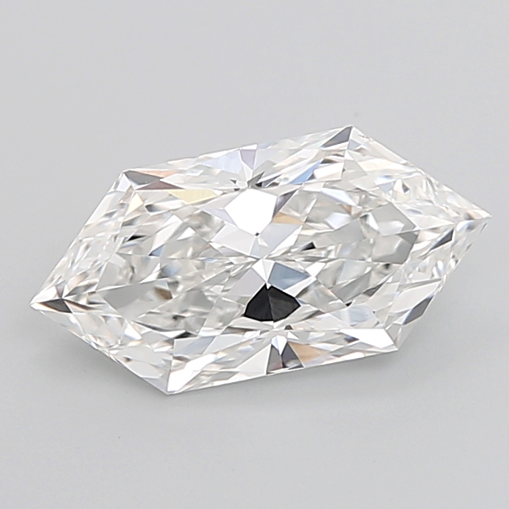 4.22 carat Hexagon Brilliant lab grown diamond, E VVS2, IGI certified