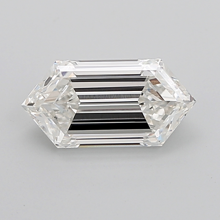 4.09 carat Hexagon lab grown diamond, G VVS2, IGI certified