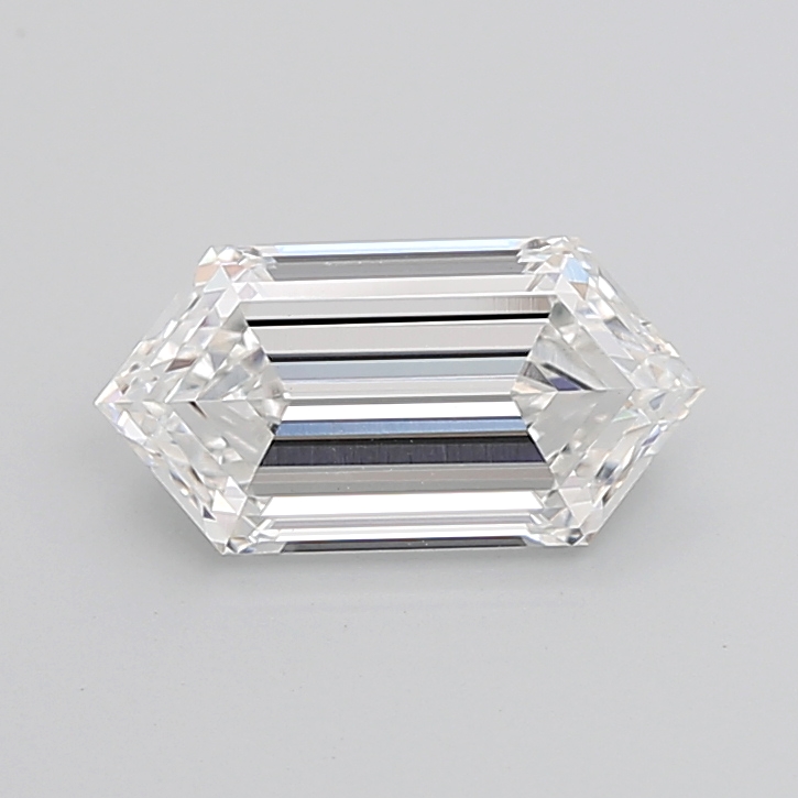 4.16 carat Hexagon lab grown diamond, E VVS2, IGI certified