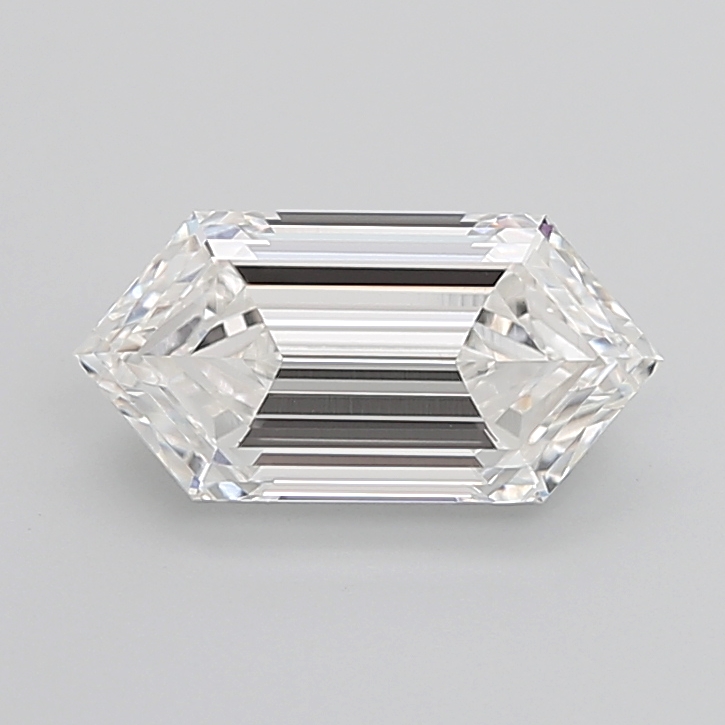 3.36 carat Hexagon lab grown diamond, G VS1, IGI certified