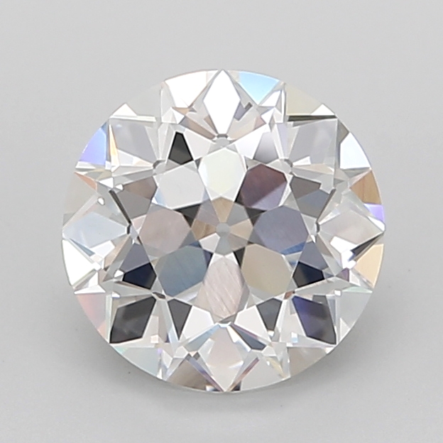 2.72 carat Euro Cut lab grown diamond, D VVS2, IGI certified