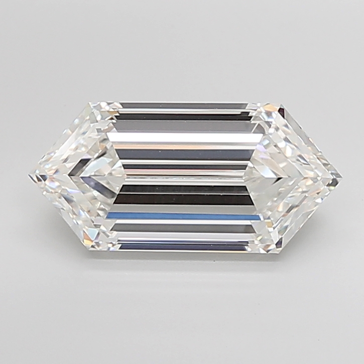 7.07 carat Hexagon lab grown diamond, G VVS2, IGI certified