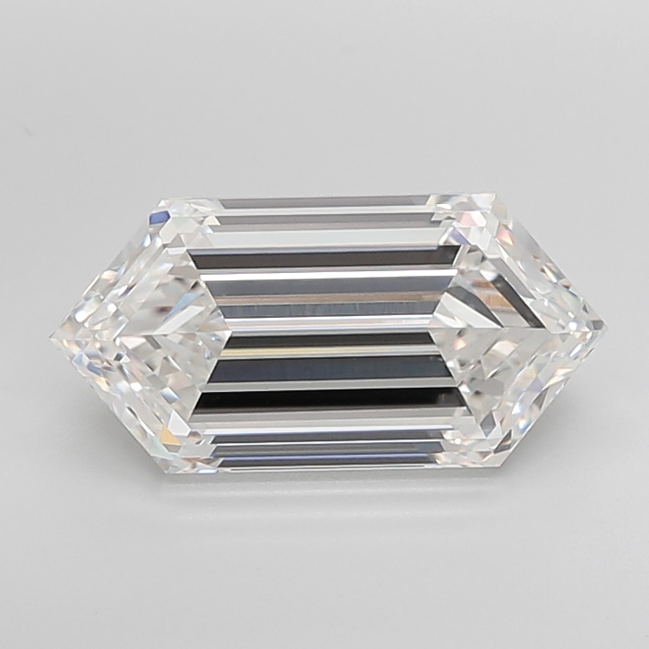 7.47 carat Hexagon lab grown diamond, G VVS2, IGI certified