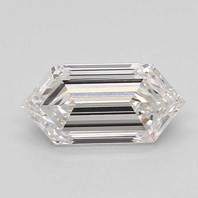1.25 carat Hexagon lab grown diamond, H VVS2, IGI certified