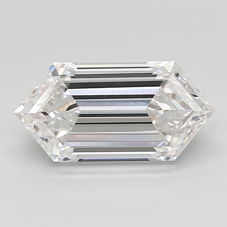 2.13 carat Hexagon lab grown diamond, G VVS2, IGI certified