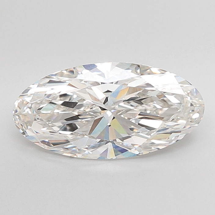 5.78 carat Moval lab grown diamond, H VVS2, IGI certified