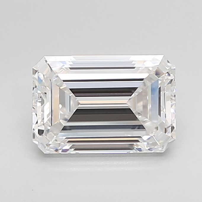 2.14 carat Emerald Cut lab grown diamond, E VVS2, IGI certified