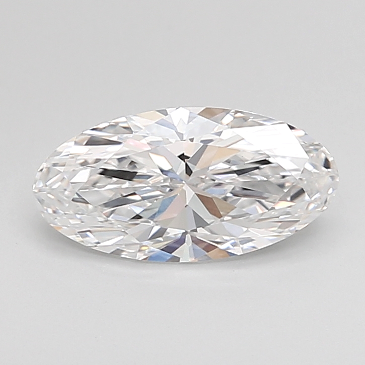 1.08 carat Moval lab grown diamond, D VVS2, IGI certified