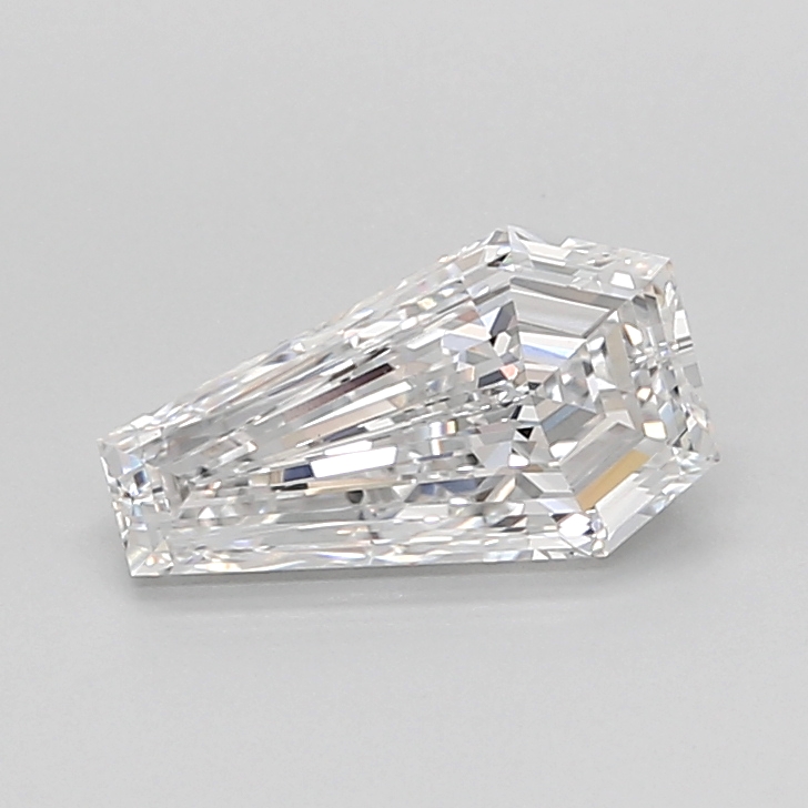 1.47 carat Coffin lab grown diamond, D VS1, IGI certified