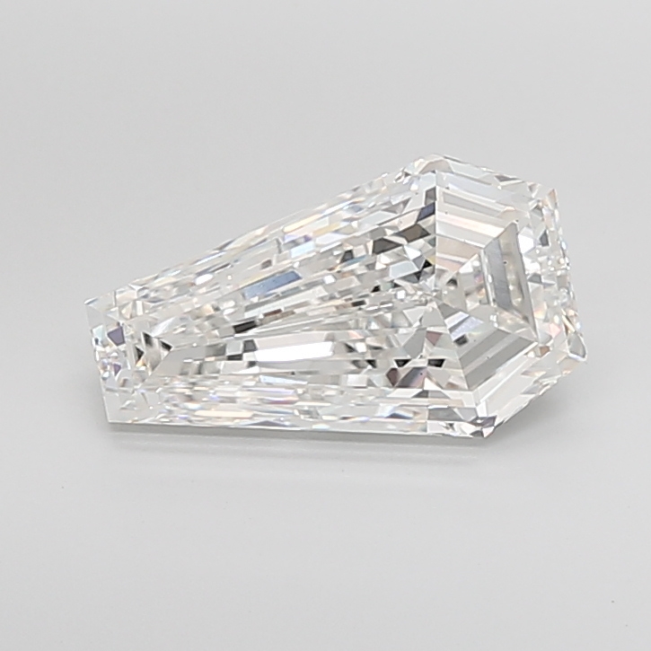 5.16 carat Coffin lab grown diamond, F VS2, IGI certified