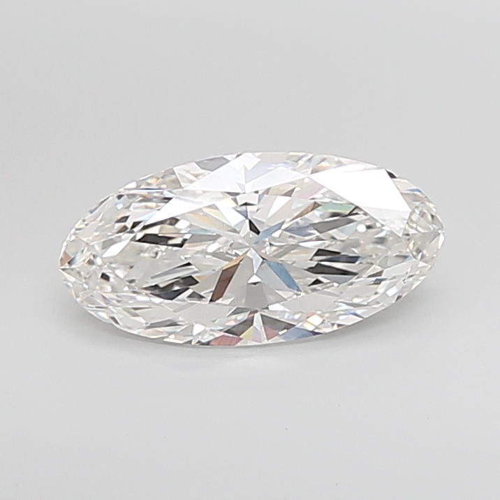 3.15 carat Moval lab grown diamond, F VVS2, IGI certified