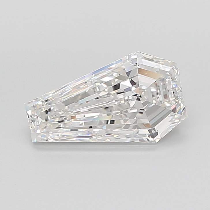 5.14 carat Coffin lab grown diamond, F VVS2, IGI certified