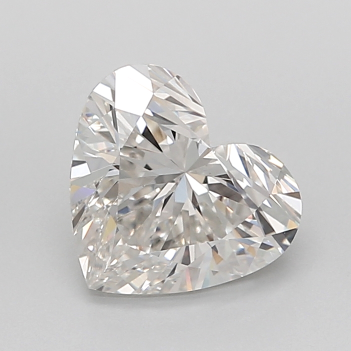 2.06 carat Heart lab grown diamond, G VVS2, IGI certified