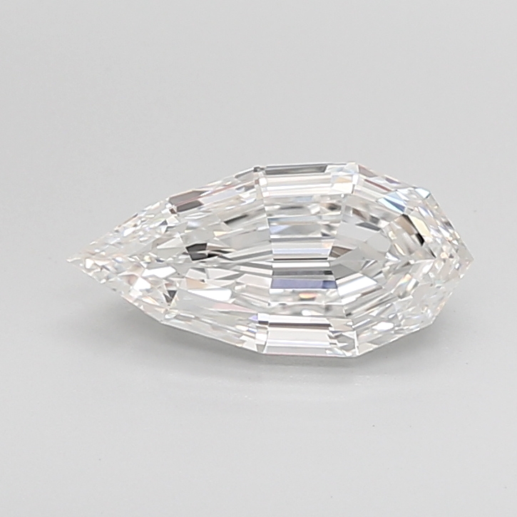 2.12 carat Pear Step Cut lab grown diamond, E VS1, IGI certified