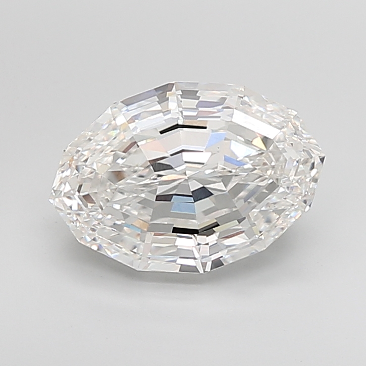 2.58 carat Oval Step Cut lab grown diamond, E VS1, IGI certified