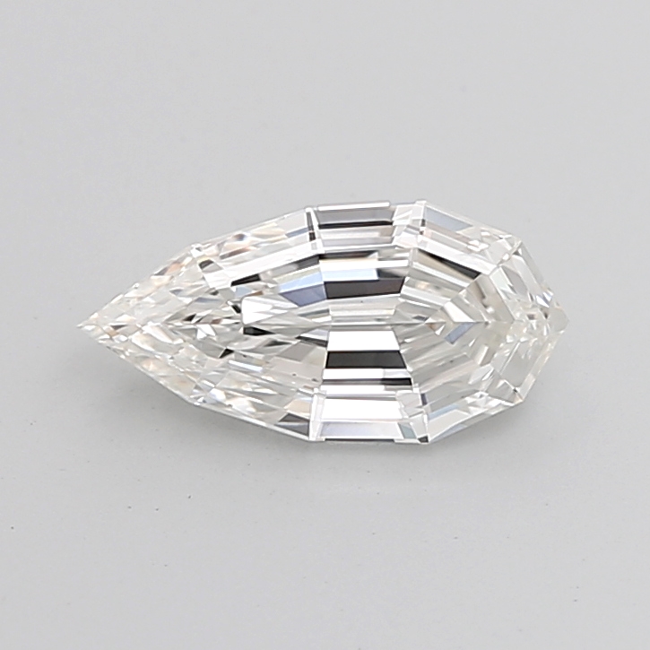 2.03 carat Pear Step Cut lab grown diamond, G VVS2, IGI certified