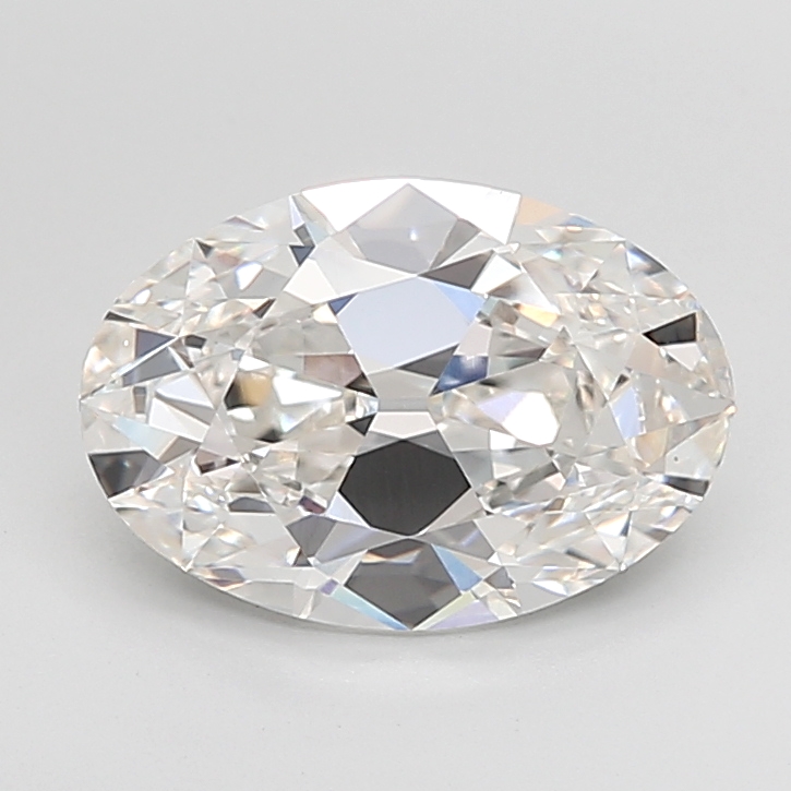 4.12 carat Old Mine Oval lab grown diamond, G VVS2, IGI certified