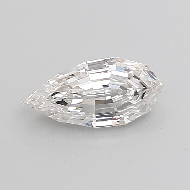 1.10 carat Pear Step Cut lab grown diamond, F VVS2, IGI certified