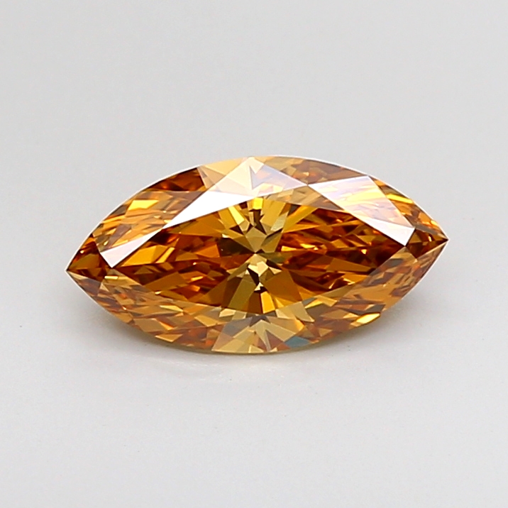IGI Certified LG797674943 | 1.23 ct Fancy Vivid Brown Marquise VVS2 Lab-Grown Diamond