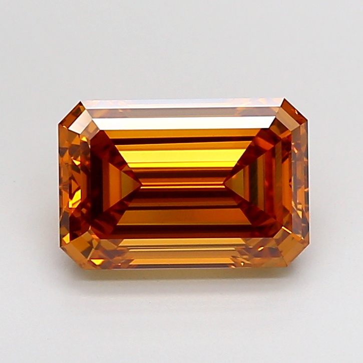 IGI Certified LG795699923 | 3.04 ct Fancy Vivid Brown Emerald VVS2 Lab-Grown Diamond