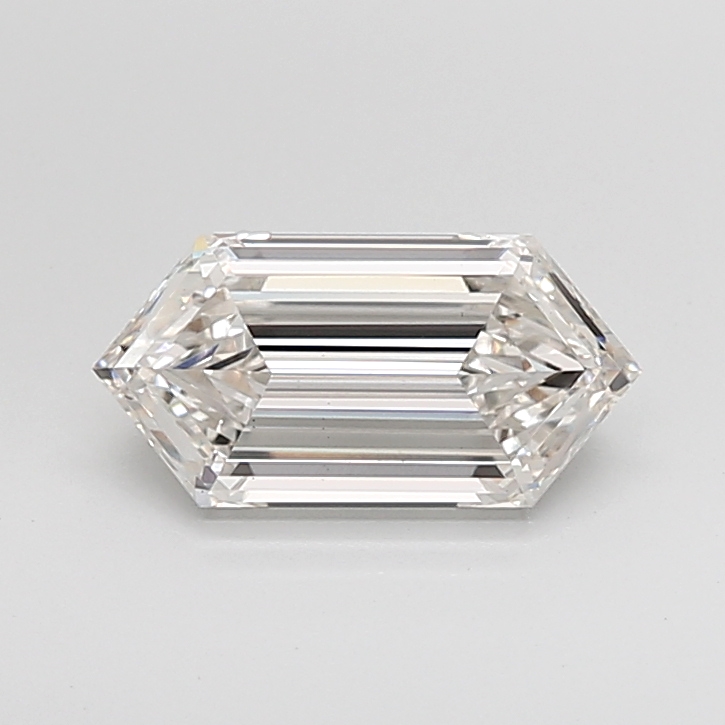 2.10 carat Hexagon lab grown diamond, H VS1, IGI certified