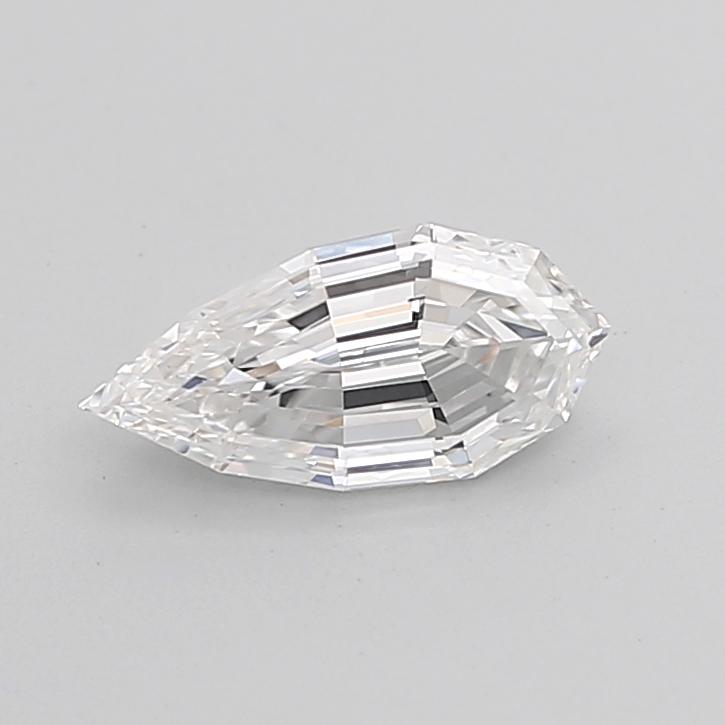 1.08 carat Pear Step Cut lab grown diamond, E VS1, IGI certified