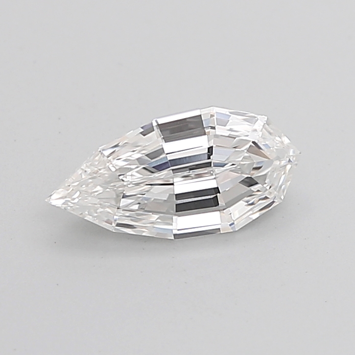 1.04 carat Pear Step Cut lab grown diamond, E VS2, IGI certified