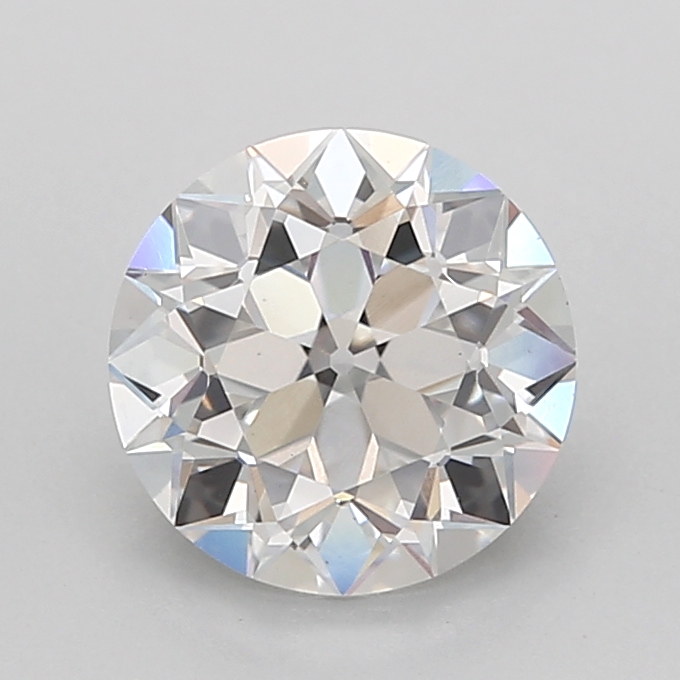 2.08 carat Euro Cut lab grown diamond, E VS1, IGI certified