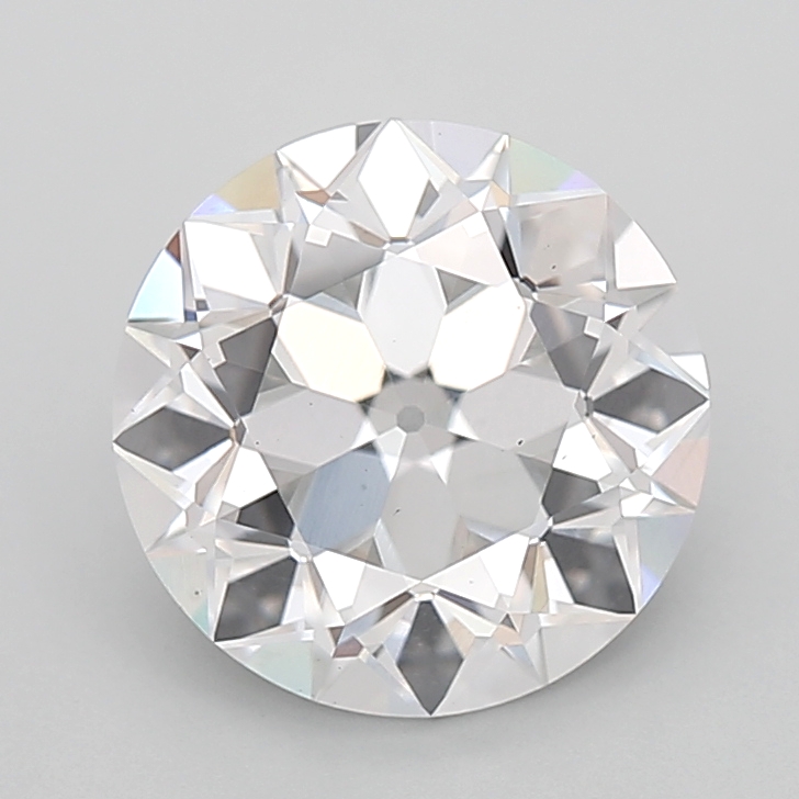 2.61 carat Euro Cut lab grown diamond, E VS1, IGI certified