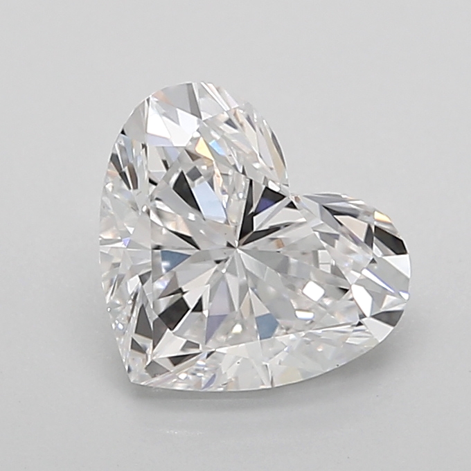 1.50 carat Heart lab grown diamond, D VVS2, IGI certified