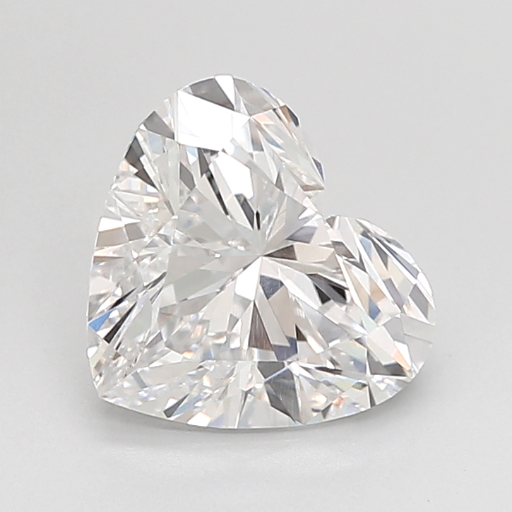 2.08 carat Heart lab grown diamond, D VVS2, IGI certified