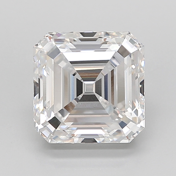 4.12 carat Asscher lab grown diamond, D VVS1, IGI certified