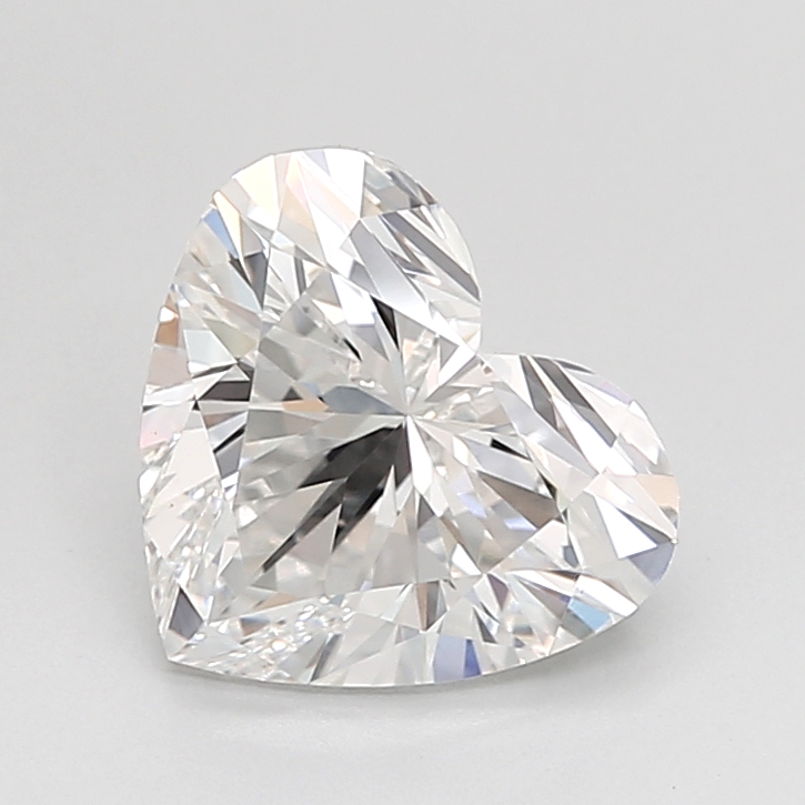 2.04 carat Heart lab grown diamond, D VVS2, IGI certified