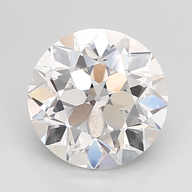2.10 carat Euro Cut lab grown diamond, D VVS2, IGI certified