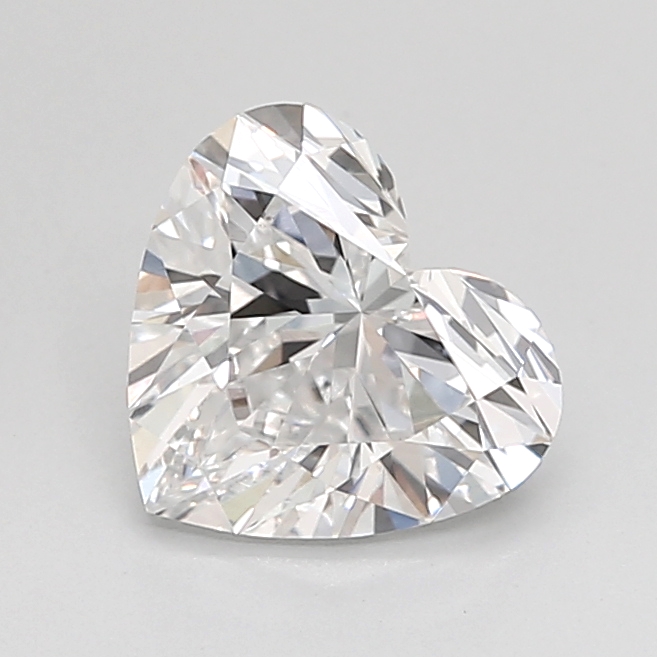 1.38 carat Heart lab grown diamond, D VVS2, IGI certified