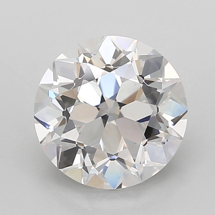 2.58 carat Euro Cut lab grown diamond, E VVS2, IGI certified