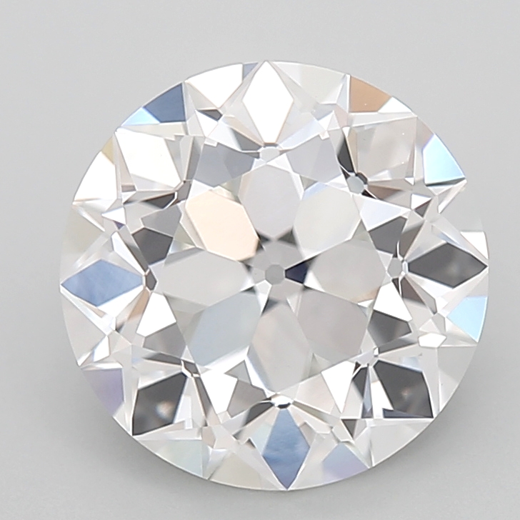 3.55 carat Euro Cut lab grown diamond, F VVS2, IGI certified