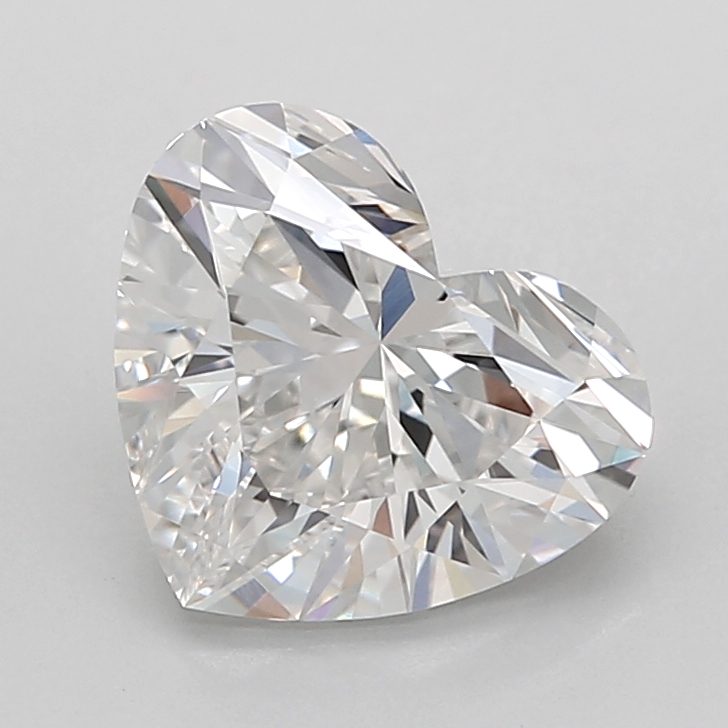 2.57 carat Heart lab grown diamond, E VVS2, IGI certified